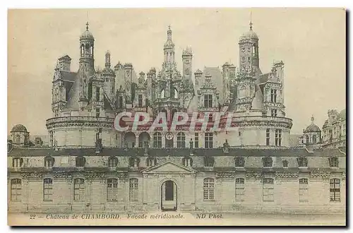 Ansichtskarte AK Chateau de Chambord facade meridionale