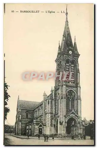 Cartes postales Rambouillet l'eglise