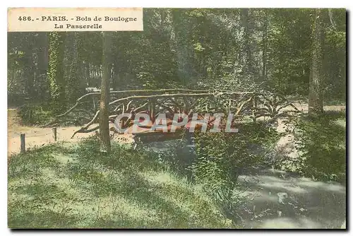 Ansichtskarte AK Paris Bois de Boulogne la Passerelle