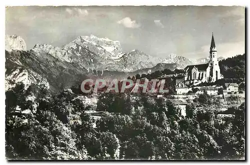 Cartes postales Annecy Basilique et Monastere de la Visitation Au second plan La Tournette