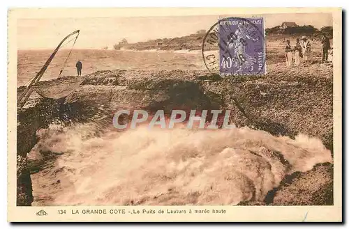 Cartes postales La Grande Cote Le Puits de Lauture a maree haute