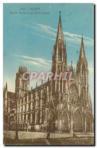 Cartes postales Rouen Eglise Saint Ouen Cote Nord