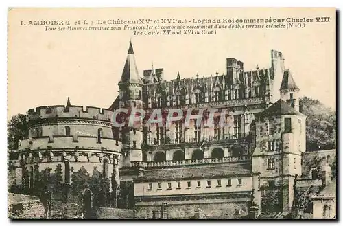 Ansichtskarte AK Amboise I et L Le Chateau Logis du Roicommence par Charles