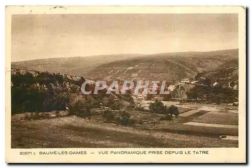 Cartes postales Baume les Dames Vue panoramique prise depuis le tatre