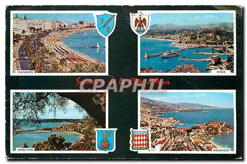 Cartes postales Souvenir de la Cote d'Azur