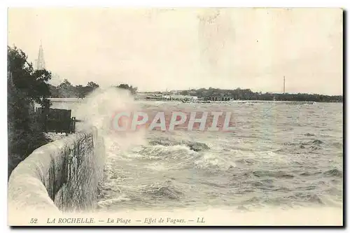 Ansichtskarte AK La Rochelle La plage Effet de Vagues