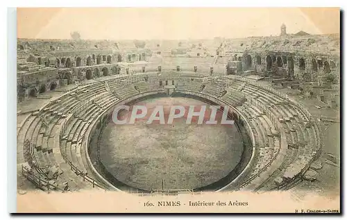 Cartes postales Nimes Interiur des Arenes