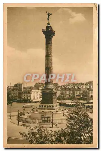 Ansichtskarte AK Paris en flanant Place de la Bastille et Colonne de Juillet Savon Cadum