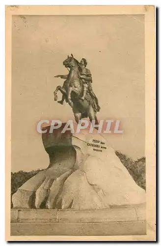 Cartes postales St Petersbourg Statue de Pierre le Grand Russie Russia