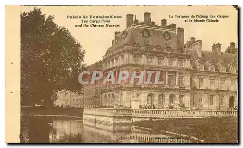 Cartes postales Palais de Fontainebleau La Terrasse de l'Etang des Carpes