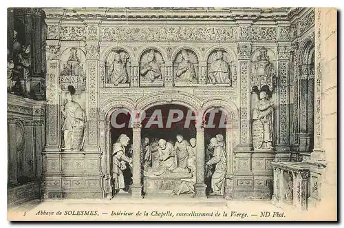 Ansichtskarte AK Abbaye de Solesmes Interieur de la Chapelle