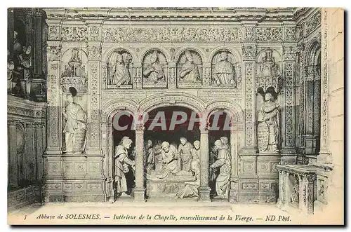 Cartes postales Abbaye de Solesmes Interieur de la Chapelle