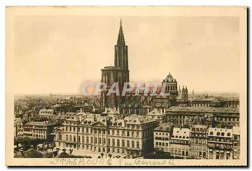 Cartes postales Strasbourg Vue generale