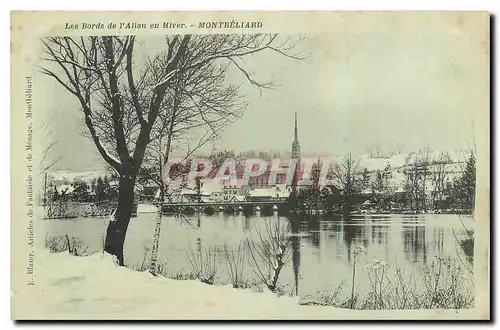 Ansichtskarte AK Bords de l'Allau en Hiver Montbeliard