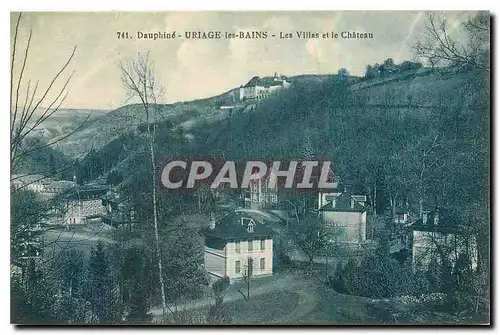 Cartes postales Dauphine Uriage les Bains Les Villas et le Chateau