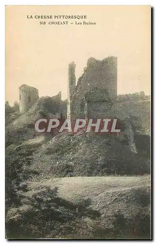 Cartes postales Le Creuse Pittoresque Crozant Les Ruines