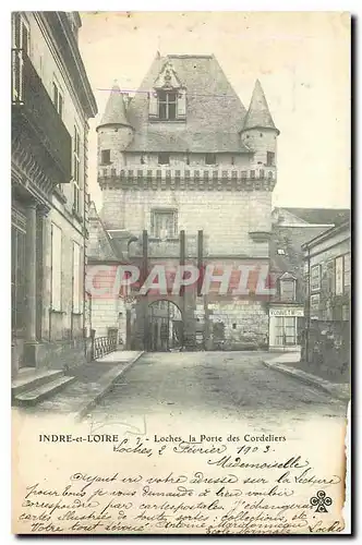 Cartes postales Indre et Loire Loches la Porte des Cordeliers