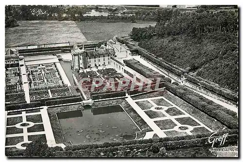 Cartes postales moderne En Touraine Villandry Le Chateau et les jardins vue generale