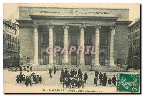 Cartes postales Marseille Grand Theatre Municipal Enfants