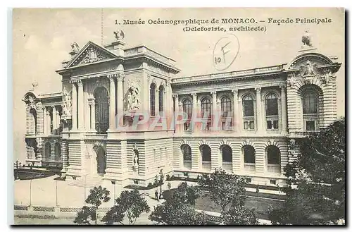 Cartes postales Musee Oceanographique de Monaco Facade Principale