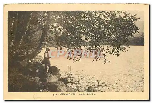 Ansichtskarte AK Gerardmer Au bord du Lac