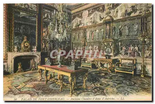 Ansichtskarte AK Palais de Fontainebleau Ancienne Chambre d'Anne d'Autriche