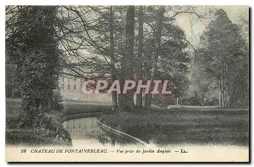 Ansichtskarte AK Chateau de Fontainebleau Vue prise du Jardin Anglais