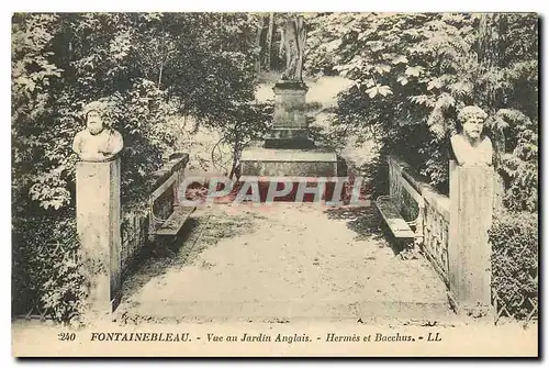 Ansichtskarte AK Fontainebleau Vue au Jardin Anglais Hermes et Bacchus