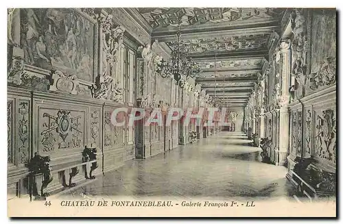 Ansichtskarte AK Chateau de Fontainebleau Galerie Francois I