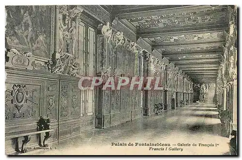 Cartes postales Palais de Fontainebleau Galerie de Francois I