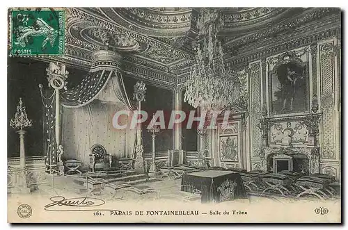 Ansichtskarte AK Palais de Fontainebleau Salle du Trone