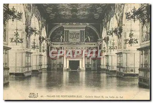 Cartes postales Palais de Fontainebleau Galerie Henri II