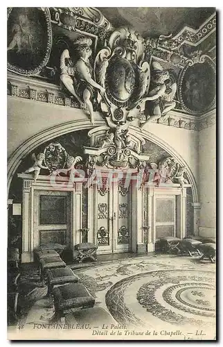 Ansichtskarte AK Fontainebleau Le Palais Detail de la Tribune de la chapelle