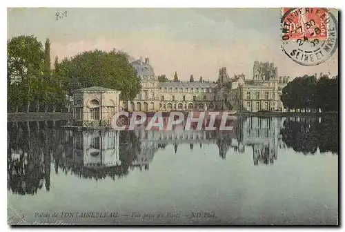 Cartes postales Fontainebleau Vue prise du Parc