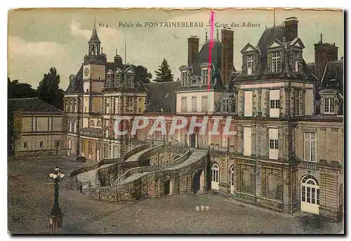 Cartes postales Palais de Fontainebleau Cour des Adieux