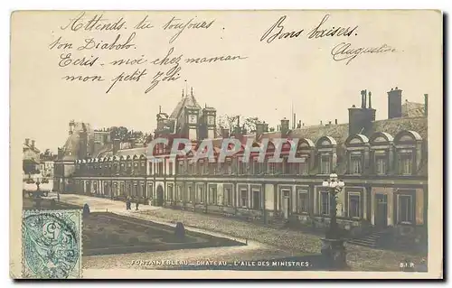 Ansichtskarte AK Fontainebleau Chateau l'Aile des Ministres