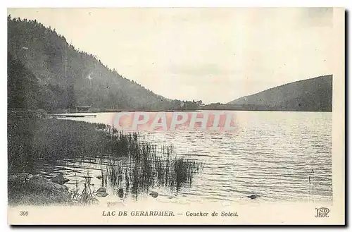 Ansichtskarte AK Lac de Gerardmer Coucher de Soleil