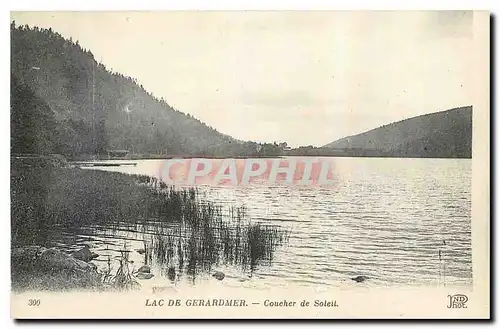 Cartes postales Lac de Gerardmer Coucher de Soleil