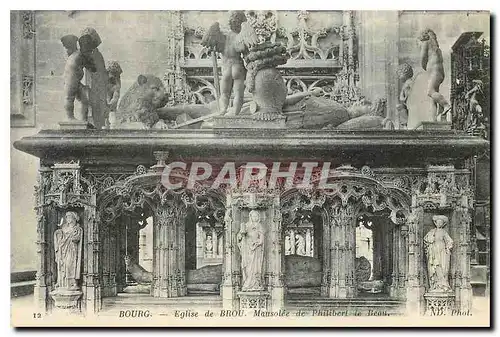 Cartes postales Bourg Eglise de Brou Mausolee de Philibert le Beau