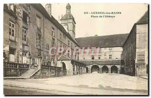 Cartes postales Luxeuil les Bains Place de l'Abbaye