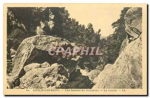 Cartes postales Amelie les Bains Les Gorges du Mondon Le Chaos