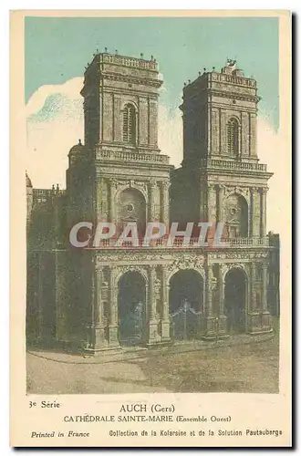 Cartes postales Auch Gers Cathedrale Sainte Marie Ensemble Ouest