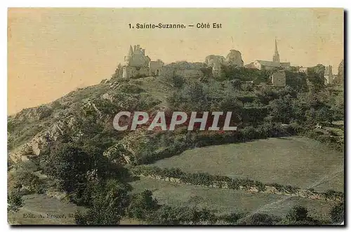 Cartes postales Sainte Suzanne Cote Est (carte toilee)