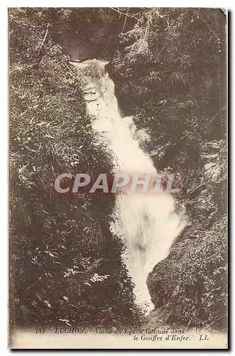 Ansichtskarte AK Luchon Vallee du Lys Cascade Dans le e Gouffre d'Enfer