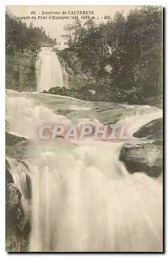 Ansichtskarte AK Environs de Cauterets Cascade du Pont d'Espagne