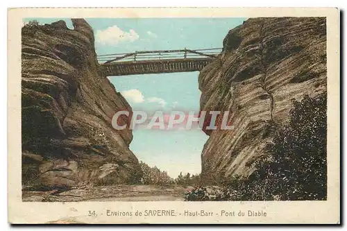 Ansichtskarte AK Environs de Saverne Haut Barr Pont du Diable