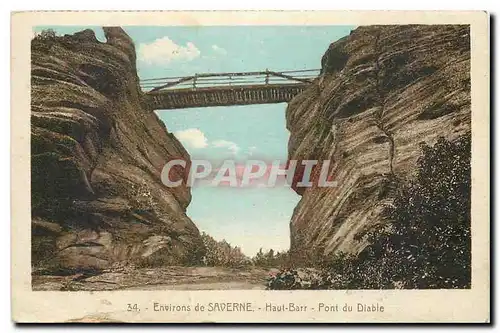 Cartes postales Environs de Saverne Haut Barr Pont du Diable