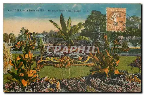 Cartes postales Angers Le Jardin du Mail et ses magnifiques Massifs fleuris