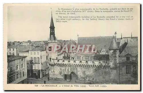 Cartes postales La Rochelle L'Hotel de Ville