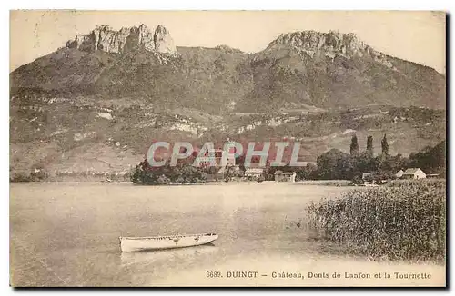 Cartes postales Duingt Chateau dents de Lanfon et la Tournette